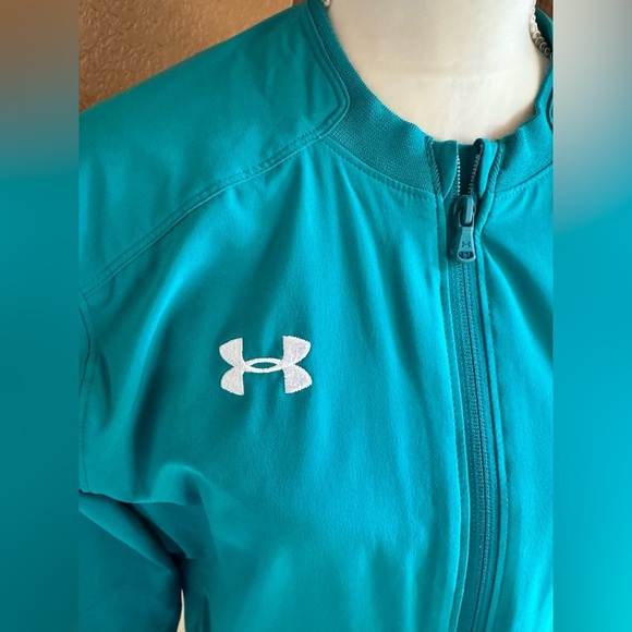 Under Armour Men's Tourquoise Full Zip Storm Coach's Jacket - Jacket.. - Picture 3 of 11